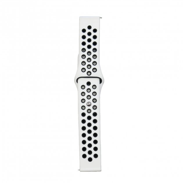 Ремінець Sport Nike+ для Xiaomi Amazfit/Samsung 20 mm (white/black)-0