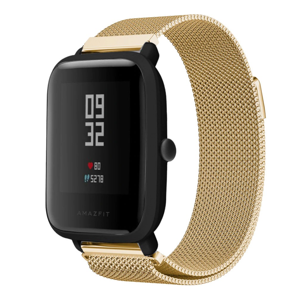 Ремінець Milanese Loop для Xiaomi Amazfit /Samsung 20 mm (Gold)-0