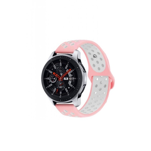 Ремінець Nike Sport 20mm (Pink/White) для Samsung Watch Active/Galaxy S4 42mm/Gear S2/Xiaomi Amazfit-0