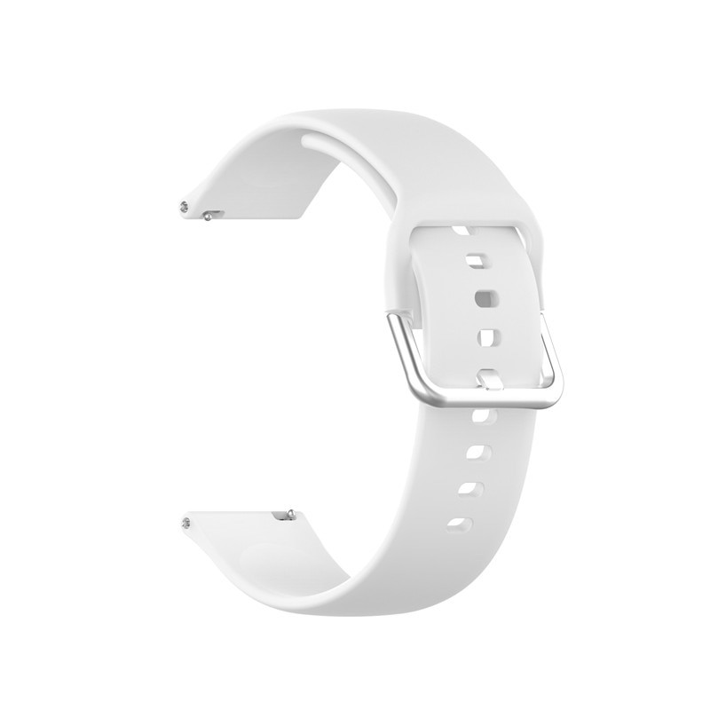 Ремінець Silicon для 20 mm (мет. застібка)  (White)-0