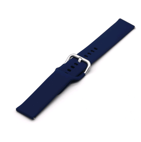 Ремінець Silicon для 20 mm (мет. застібка) (Deep blue)-0