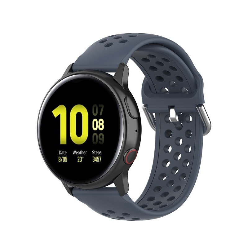 Ремінець Silicone Honey 20mm Samsung Watch Active/Galaxy S4 42mm/Gear S2/Xiaomi Amazfit (Deep navy)-0