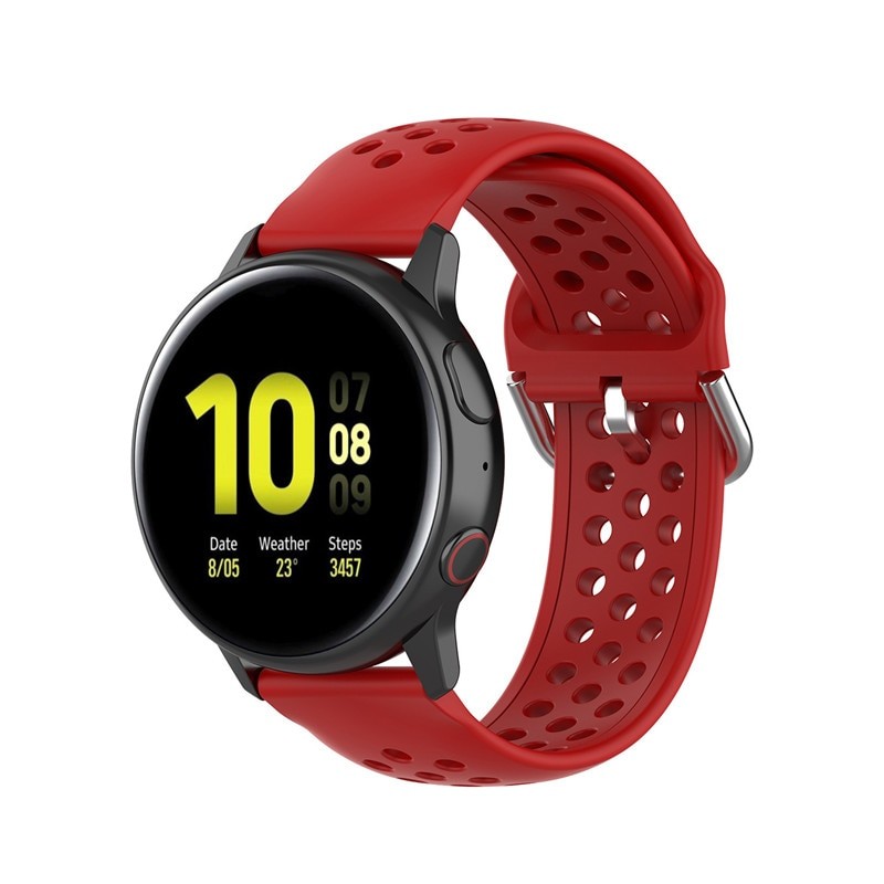 Ремінець Silicone Honey  20mm Samsung Watch Active/Galaxy S4 42mm/Gear S2/Xiaomi Amazfit (Red)-0