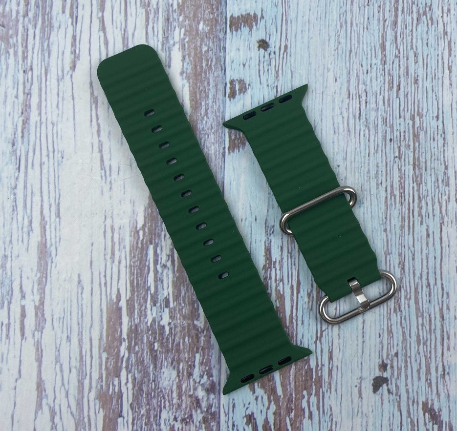 Ремінець Ocean Band Design для Watch 42/44/45/49 mm  (Dark green)-0