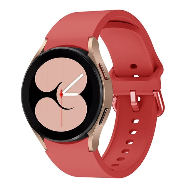 Ремінець Silicone для Samsung Watch 4 / Watch 5 / Watch 6 / Watch 7 20 mm (Red)-0