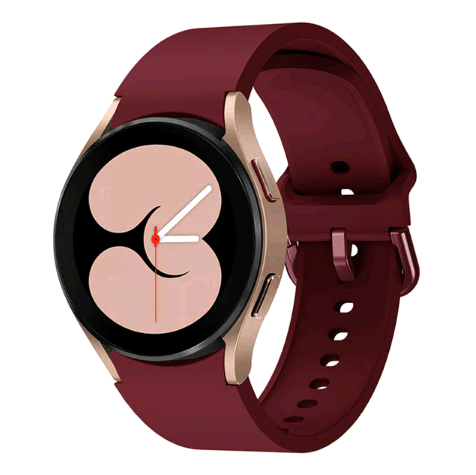 Ремінець Silicone для Samsung Watch 4 / Watch 5 / Watch 6 / Watch 7 20 mm (Marsala)-0