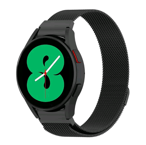 Ремінець Milanese Loop для Samsung Watch 4 / Watch 5 / Watch 6 / Watch 7 20 mm (Black)-0