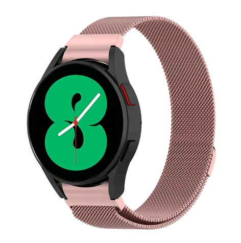 Ремінець Milanese Loop для Samsung Watch 4 / Watch 5 / Watch 6 / Watch 7 20 mm (Rose gold)-0