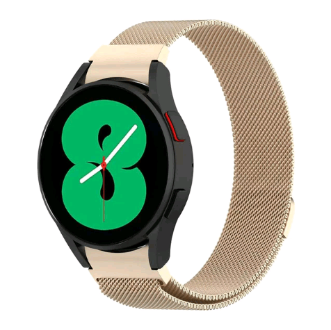 Ремінець Milanese Loop для Samsung Watch 4 / Watch 5 20 mm (Gold)-0