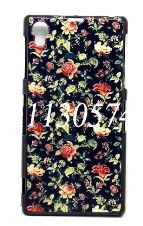Чехол для Sony Z1 L39h "цветы мелкие" (пластик)-0