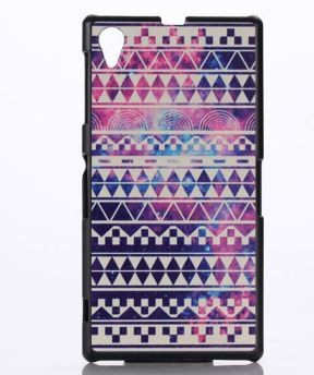 Чехол для Sony Z1 "Ромбики" (пластик)-0