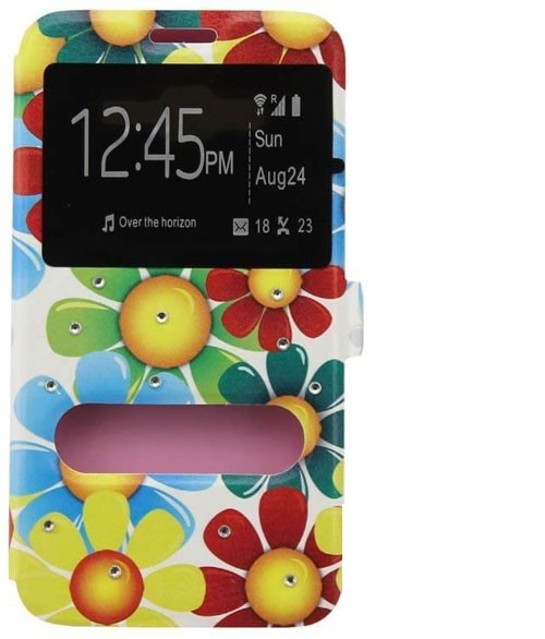 Книжка Print для Sony Xperia M4 Aqua E2312 #2 ромашки-0