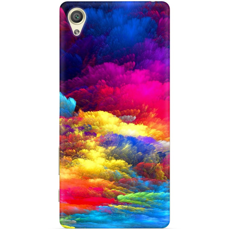 Накладка Uprint для Sony Xperia XA F3112 Uprint "Кольорові хмаринки" (силікон)-0