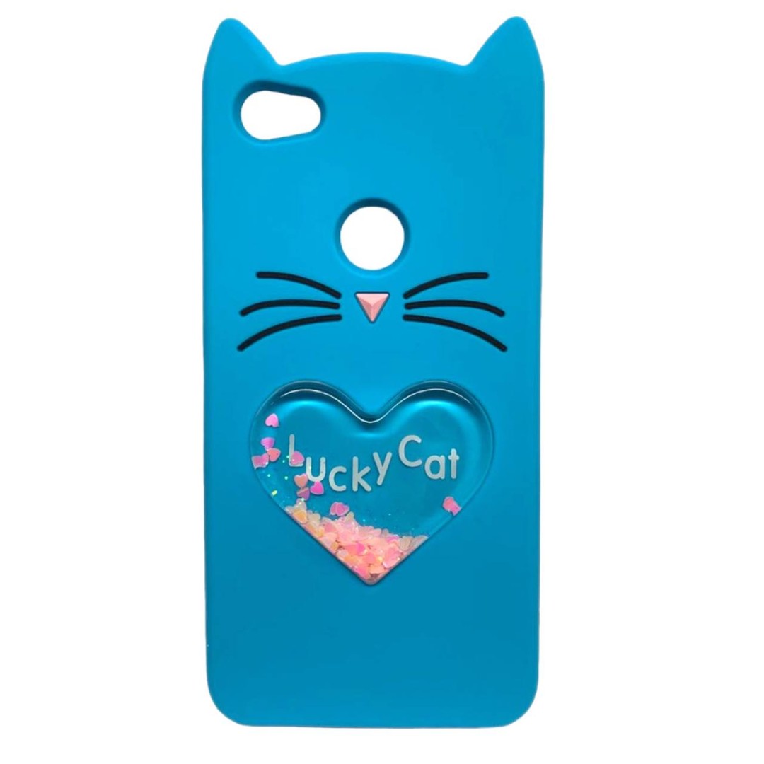 Накладка Cat 3D Heart для Xiaomi Redmi Note 5a Prime блакитна-0