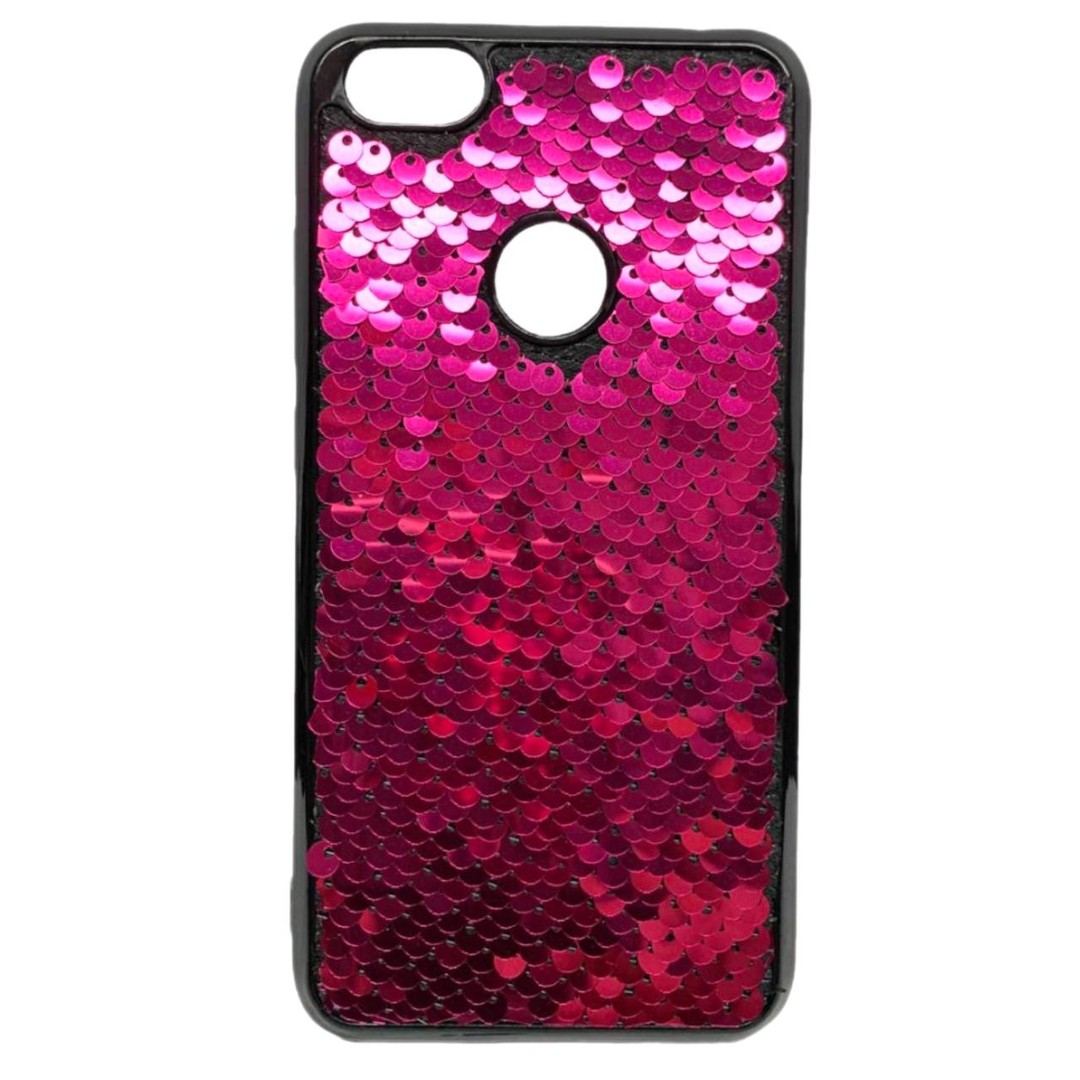 Накладка Sequins для Xiaomi Redmi Note 5a Prime малинова-0