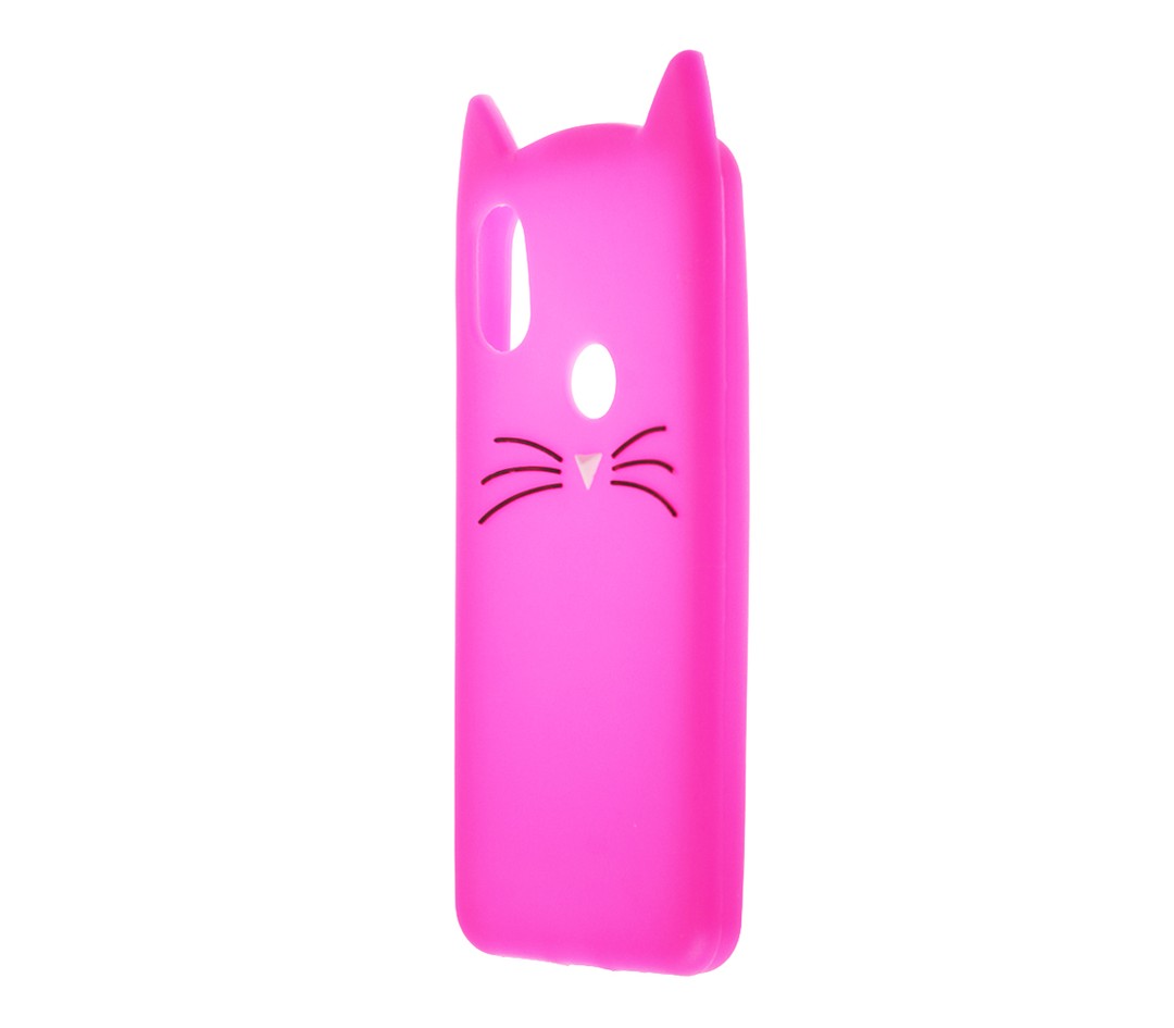 Накладка 3D CAT для Samsung A20/A30  малинова-0