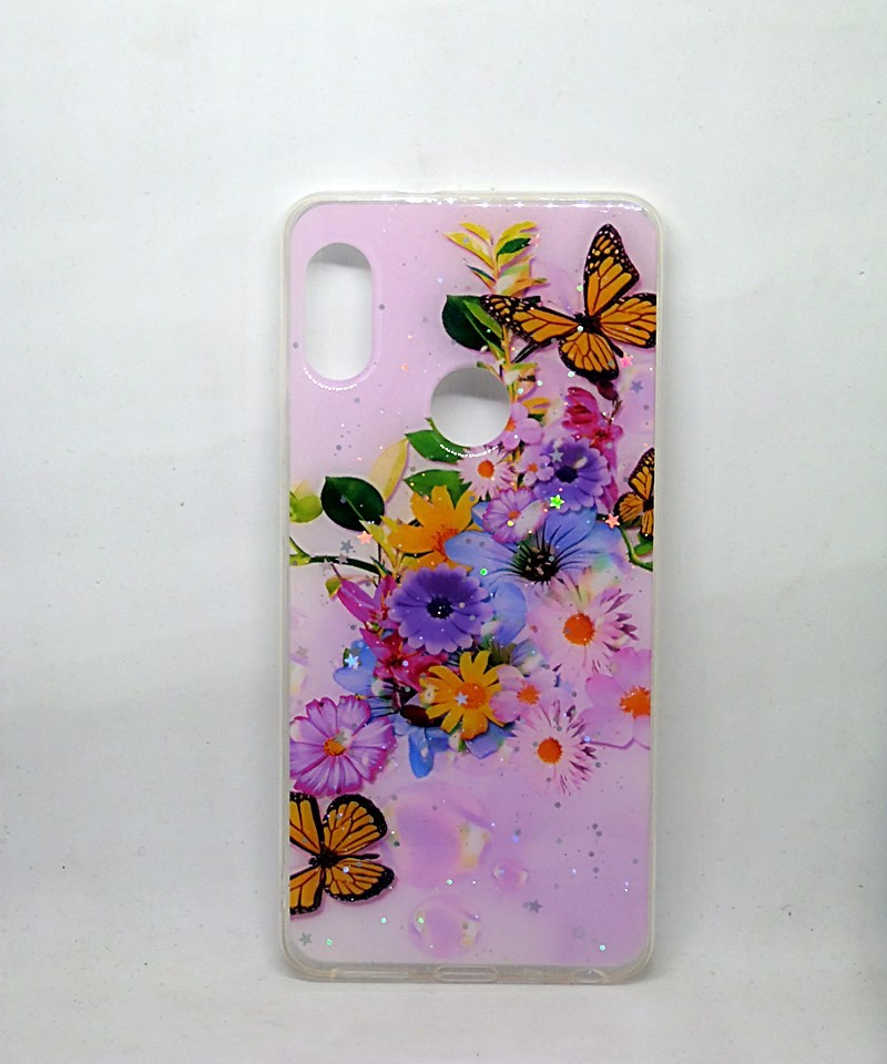 Накладка Flower Mix для Xiaomi Redmi Note 6 Pro (Мод. 09)-0