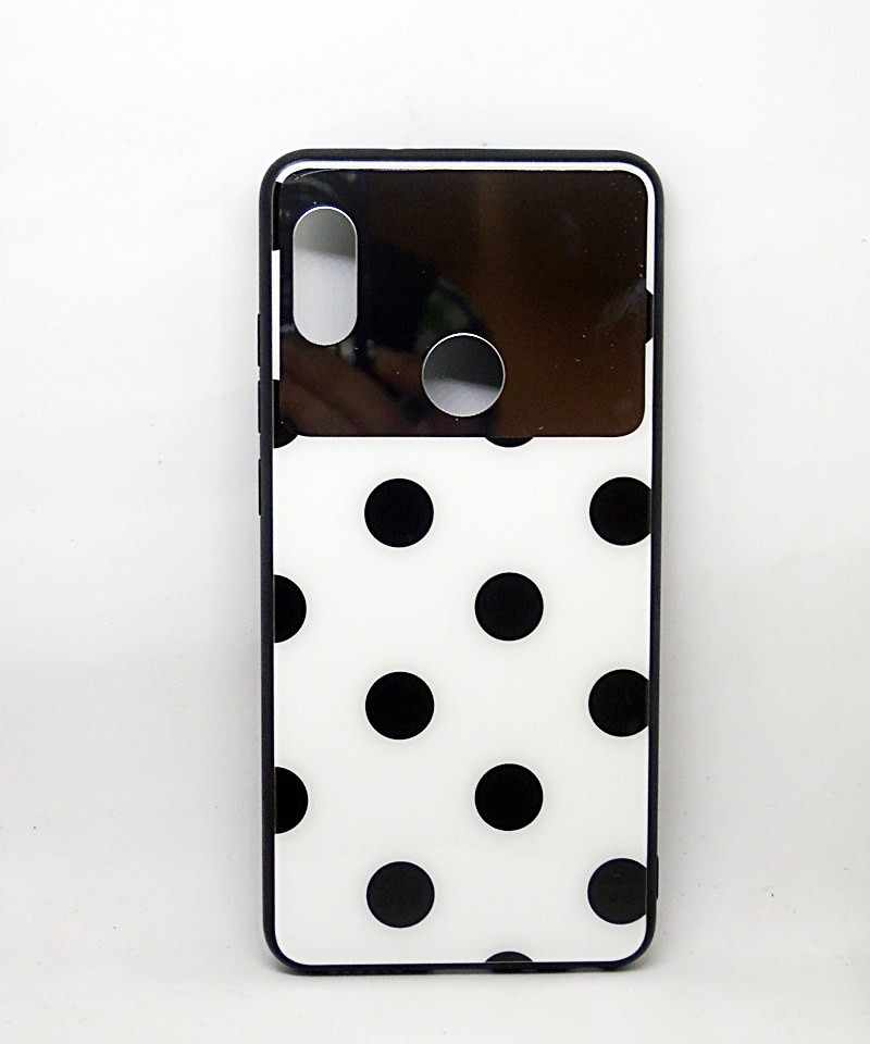 Накладка MIRROR PICTURES для Huawei P Smart (2019) /Honor 10 Lite  "Чорні крапки  на білому"-0
