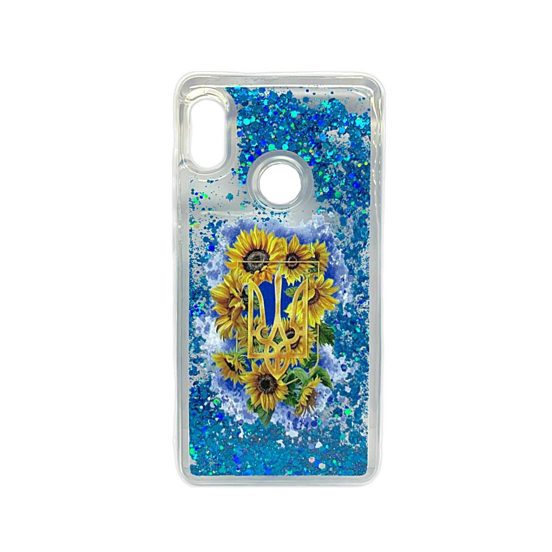 Накладка Fluid Painted для Xiaomi Redmi Note 5 Символ UA (блисківки плавають)-0