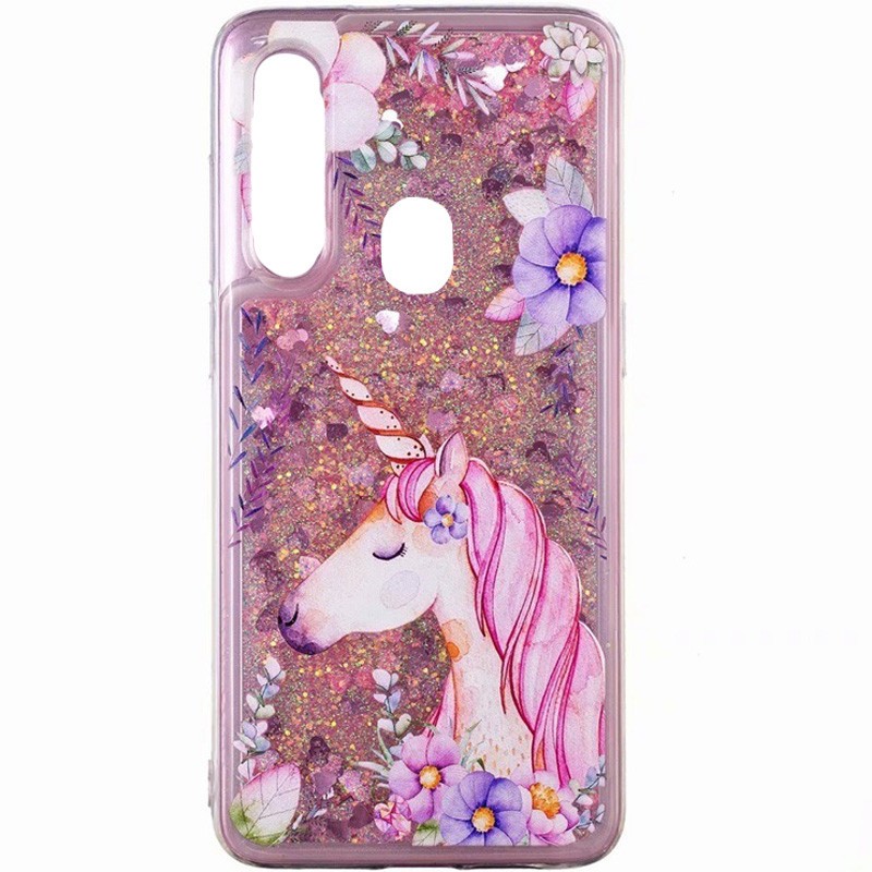 Накладка Fluid Painted для Samsung A20/A30 "Єдиноріг"-0