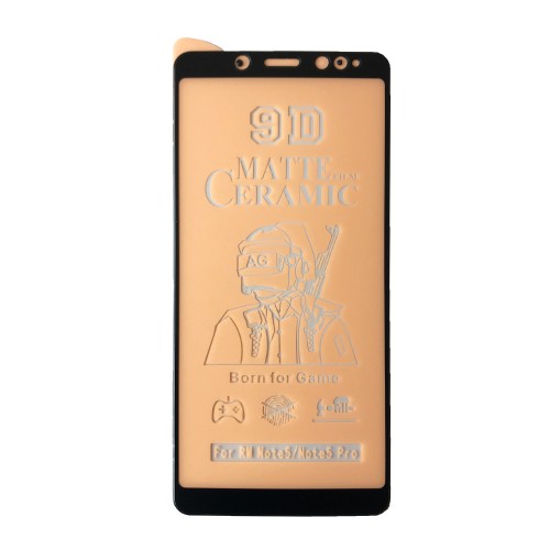 Гнучке скло Ceramic Matt для Xiaomi Redmi Note 5 матове з чорною рамкою-0