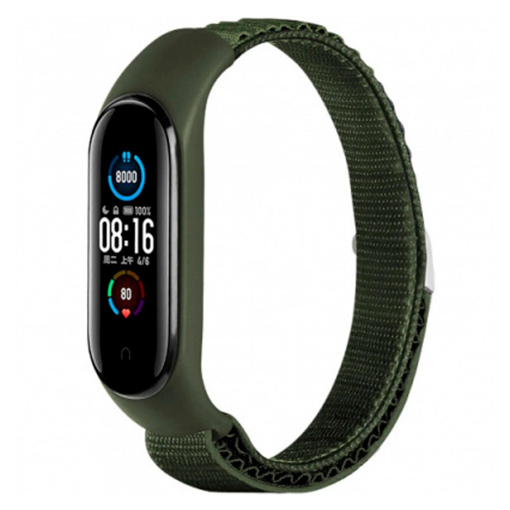 Ремінець Alpine Loop для Xiaomi Mi Band 5/6/7 (Dark green)-0