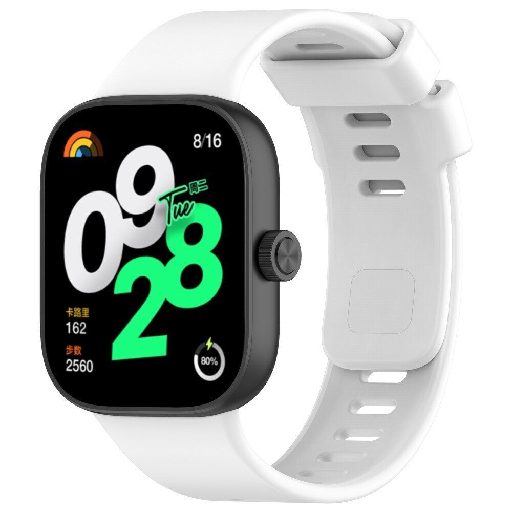 Силіконовий ремінець BeCover для Xiaomi Redmi Watch 4/Xiaomi Smart Band 8 Pro White-0