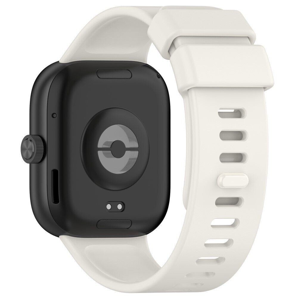 Силіконовий ремінець BeCover для Xiaomi Redmi Watch 4/Xiaomi Smart Band 8 Pro Milk-1