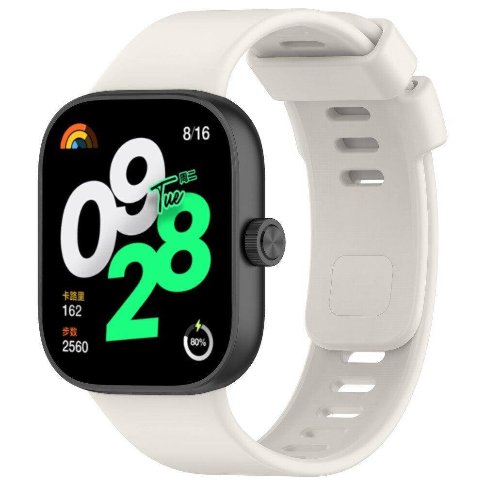 Силіконовий ремінець BeCover для Xiaomi Redmi Watch 4/Xiaomi Smart Band 8 Pro Milk-0