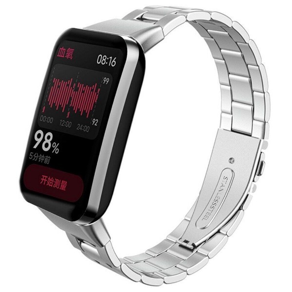 Ремінець Steel  для Xiaomi Mi Smart band 7 Pro (Silver)-0