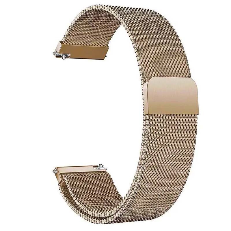 Ремінець Milanese Loop для Xiaomi Amazfit /Samsung 20 mm (Retro gold)-0