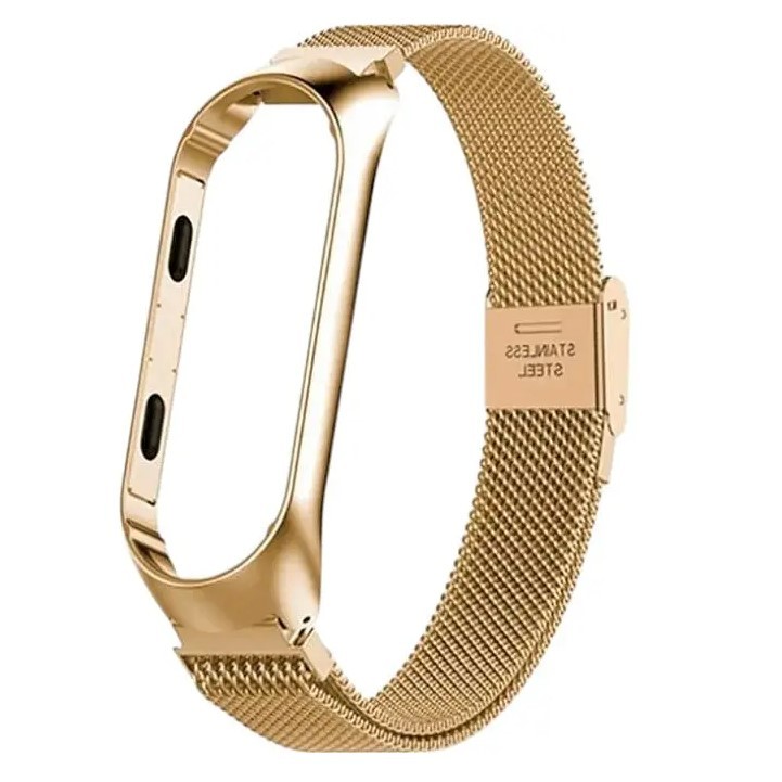 Ремінець Milanese Loop для Mi Band 8/9 золотий-0