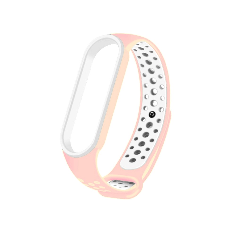 Ремінець SPORT для Xiaomi Mi Band 5/6 pink sand/ white-0