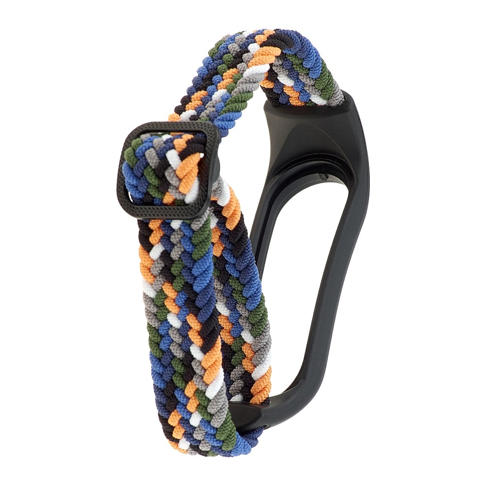 Ремінець Solo Loop Mi Band для Xiaomi Mi Band 5/6/3/4/7 Black/Orange-1
