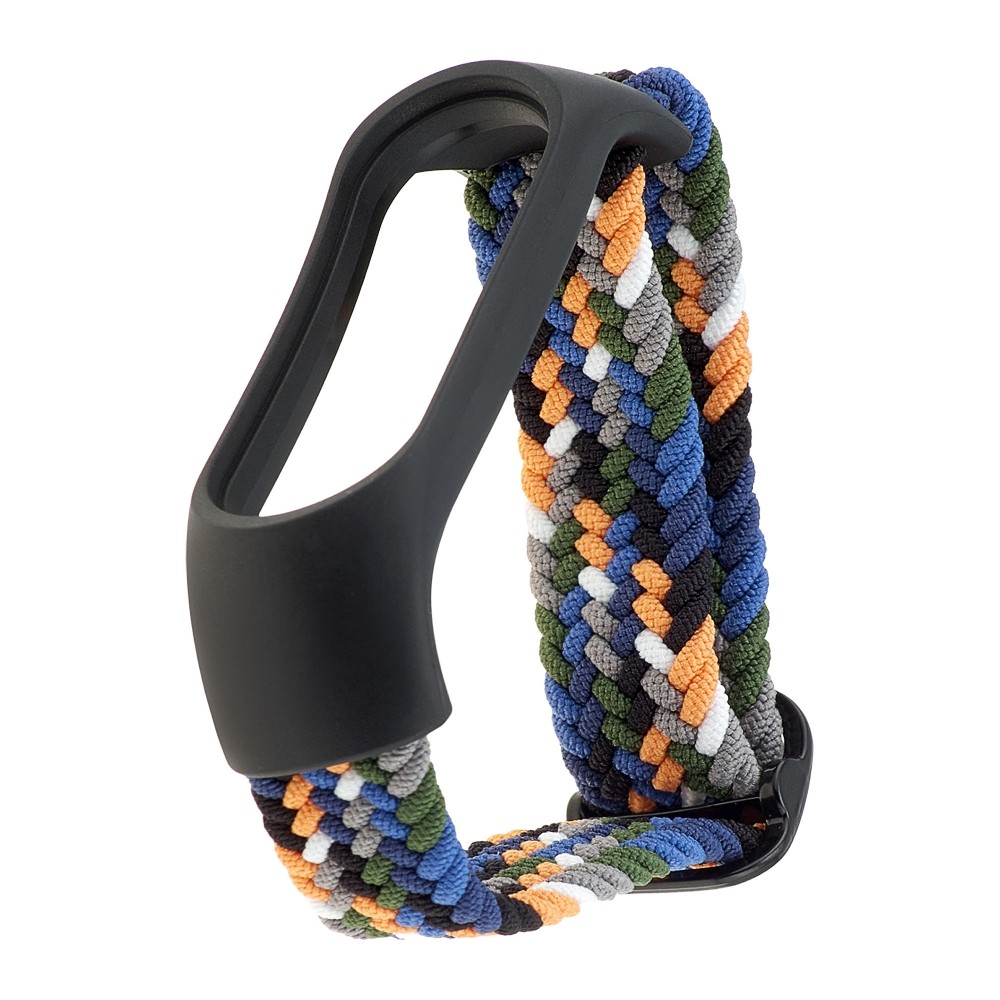 Ремінець Solo Loop Mi Band для Xiaomi Mi Band 5/6/3/4/7 Black/Orange-0