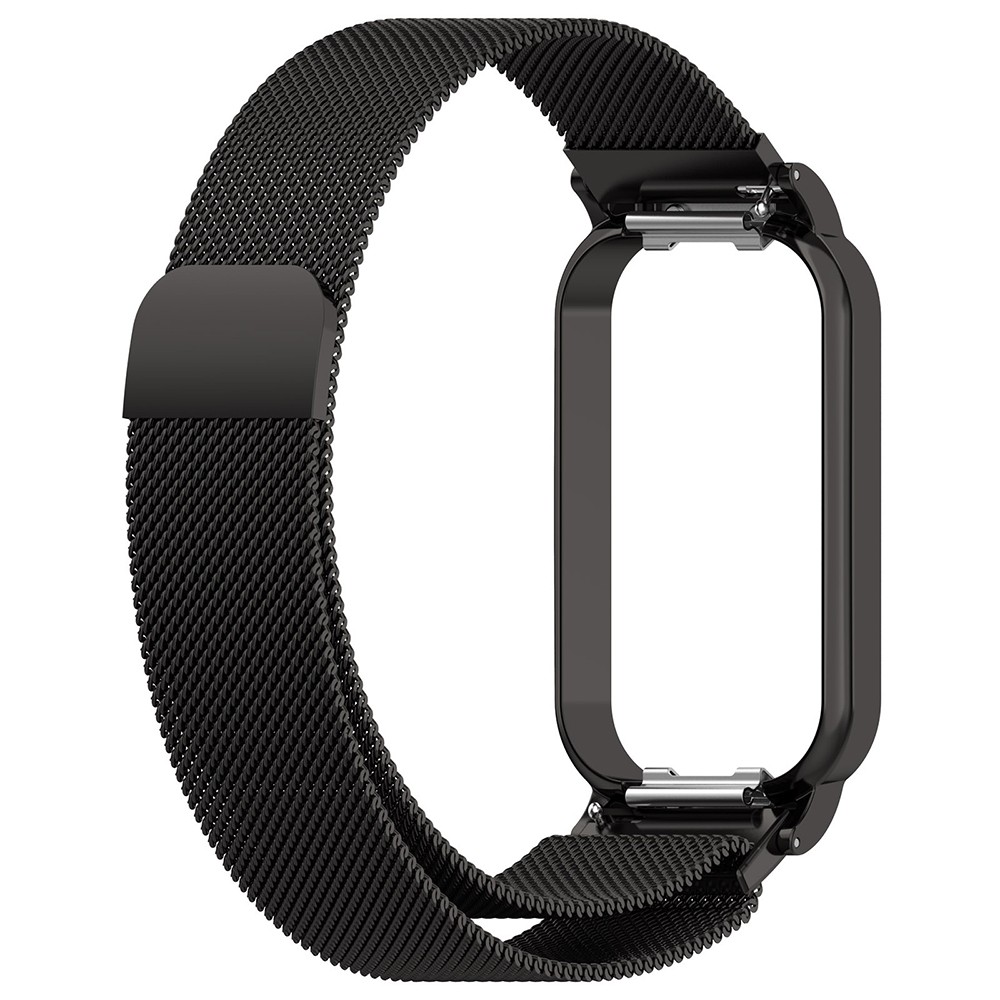 Ремінець Milanese Loop для Xiaomi Redmi Smart Band 2/Mi Smart Band 8 чорний-0