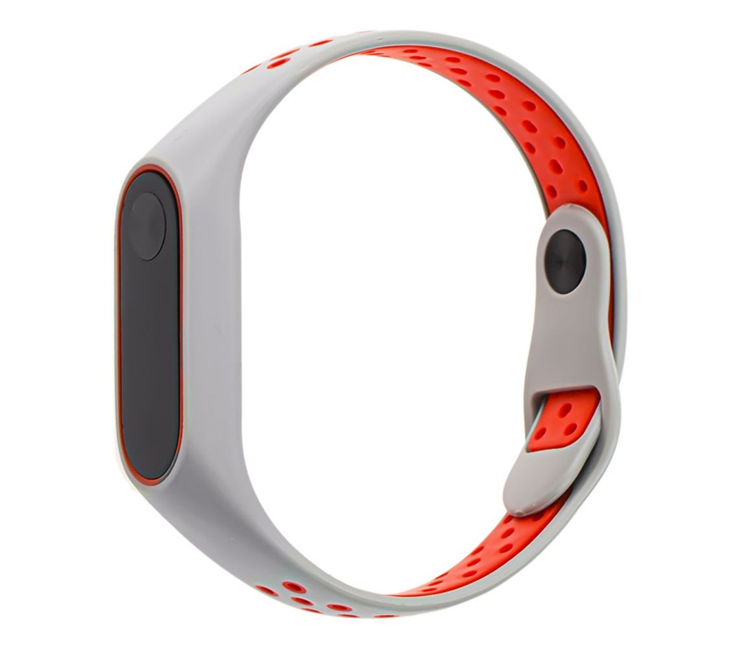 Ремінець SPORT для Xiaomi Mi Band 3/4 grey-red-0