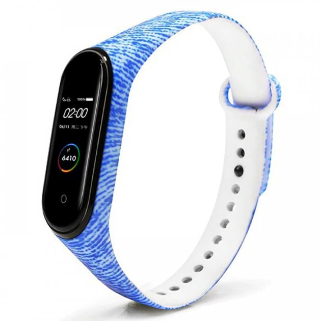 Ремінець Print Mi Band 3/4 Джинс-0