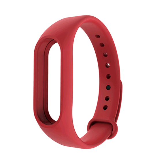 Ремінець для Mi Band 3/Band 4 Silicone (red)-0