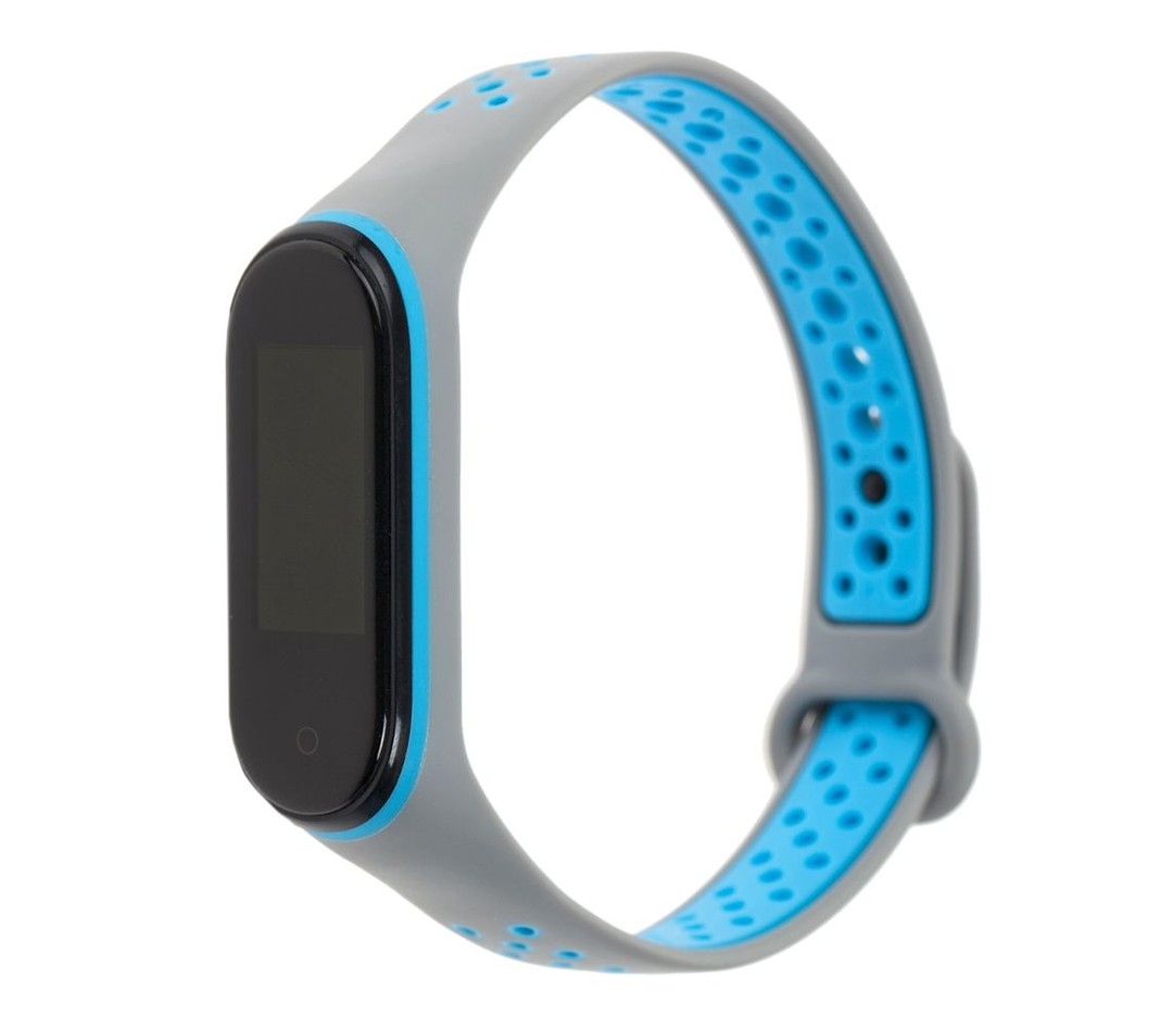 Ремінець для Mi Band 3/4 Sport сіро-блакитний-0