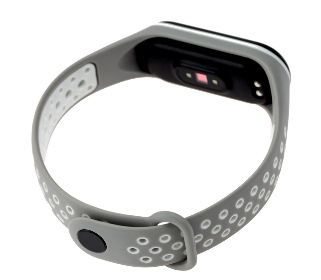Ремінець для Mi Band 3/4 Sport сіро-білий-1