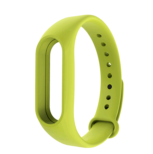 Ремінець для Mi Band 3/Band 4 Silicone (Green)-0