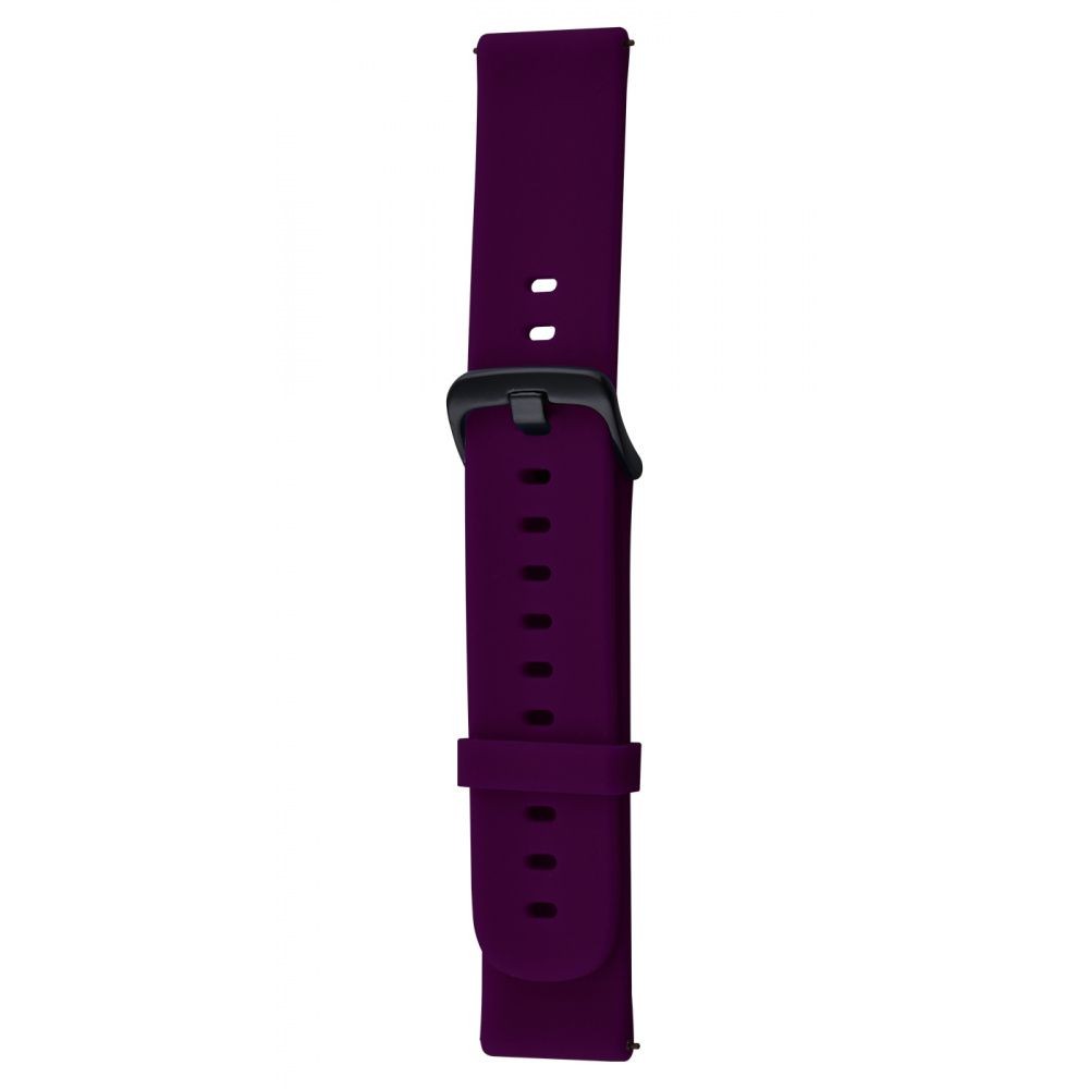 Ремінець Silicon для 20 mm (мет. застібка)  (purple)-0