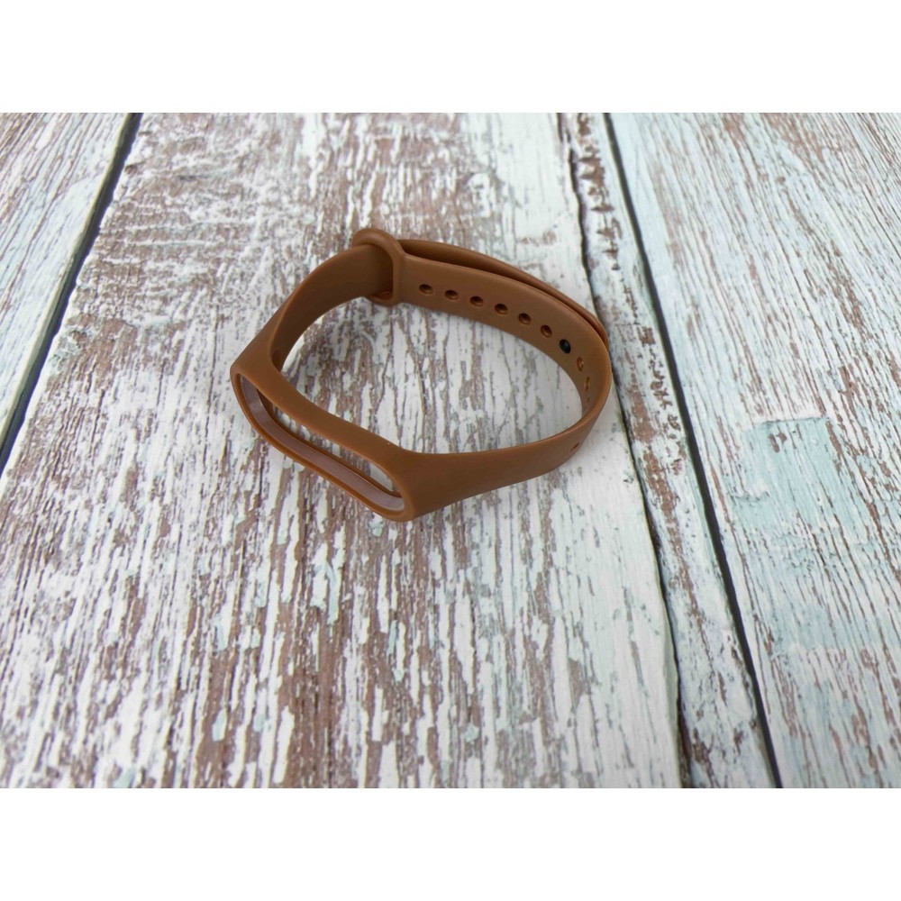 Ремінець Silicone для Mi Band 5/6 (Brown)-0