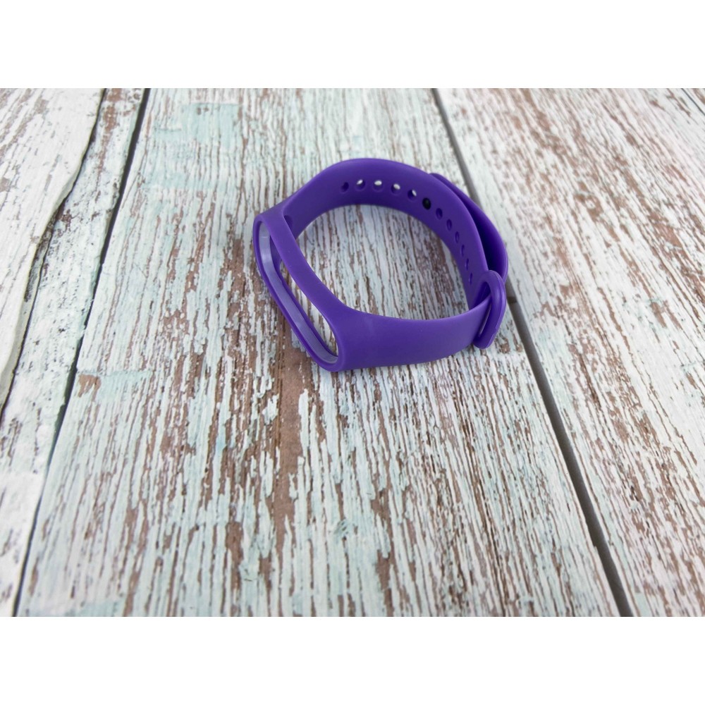 Ремінець Silicone для Mi Band M3/M4 (Dark violet)-0