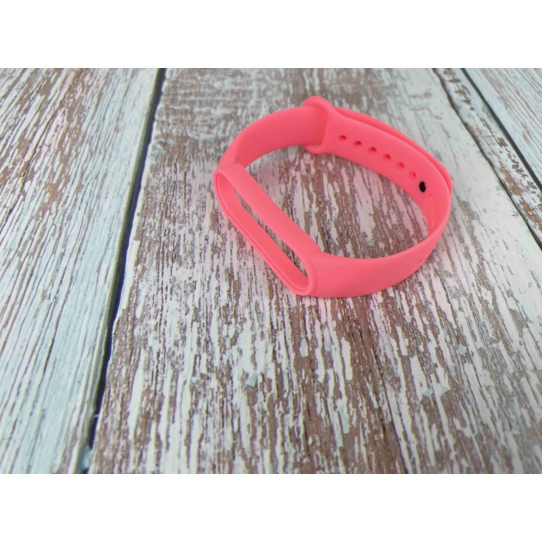 Ремінець Silicone для Mi Band 5/6 (Barbie pink)-0