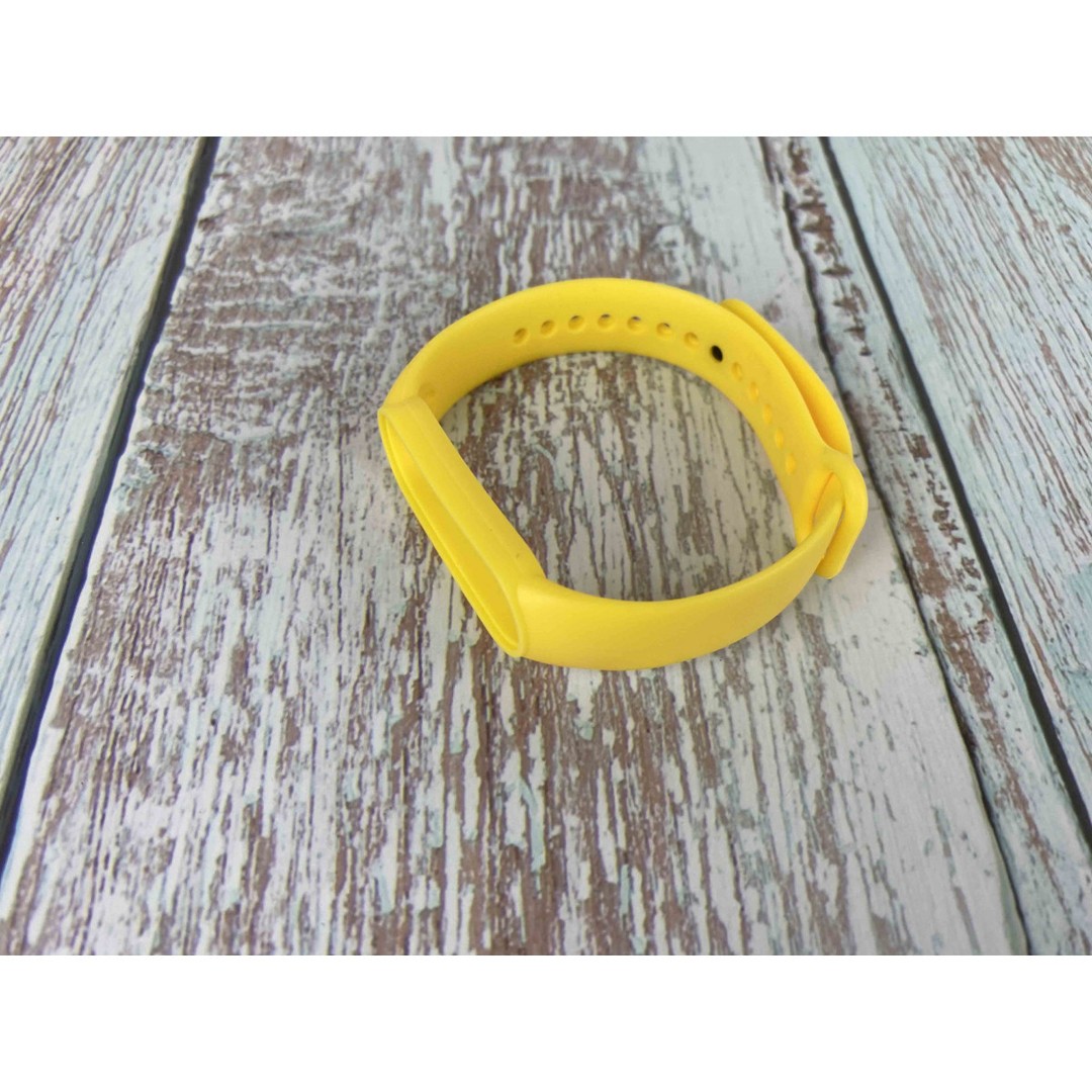 Ремінець Silicone для Mi Band 5/6 (Yellow)-0