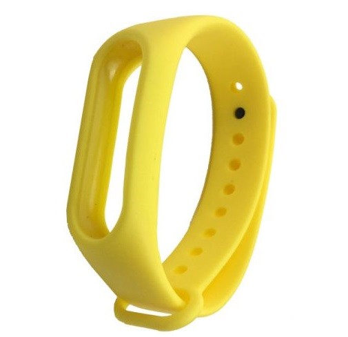Ремінець Silicone для Mi Band 2 (Yellow)-0