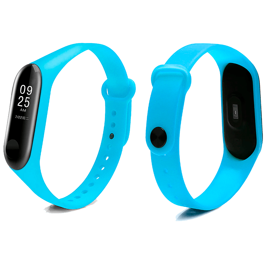 Ремінець Silicone для Mi Band 3/4 (Light Blue)-0