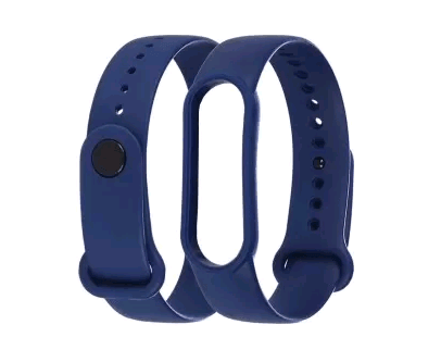 Ремінець Silicone для Xiaomi Mi Band 3/4 (Blue Cobalt)-0